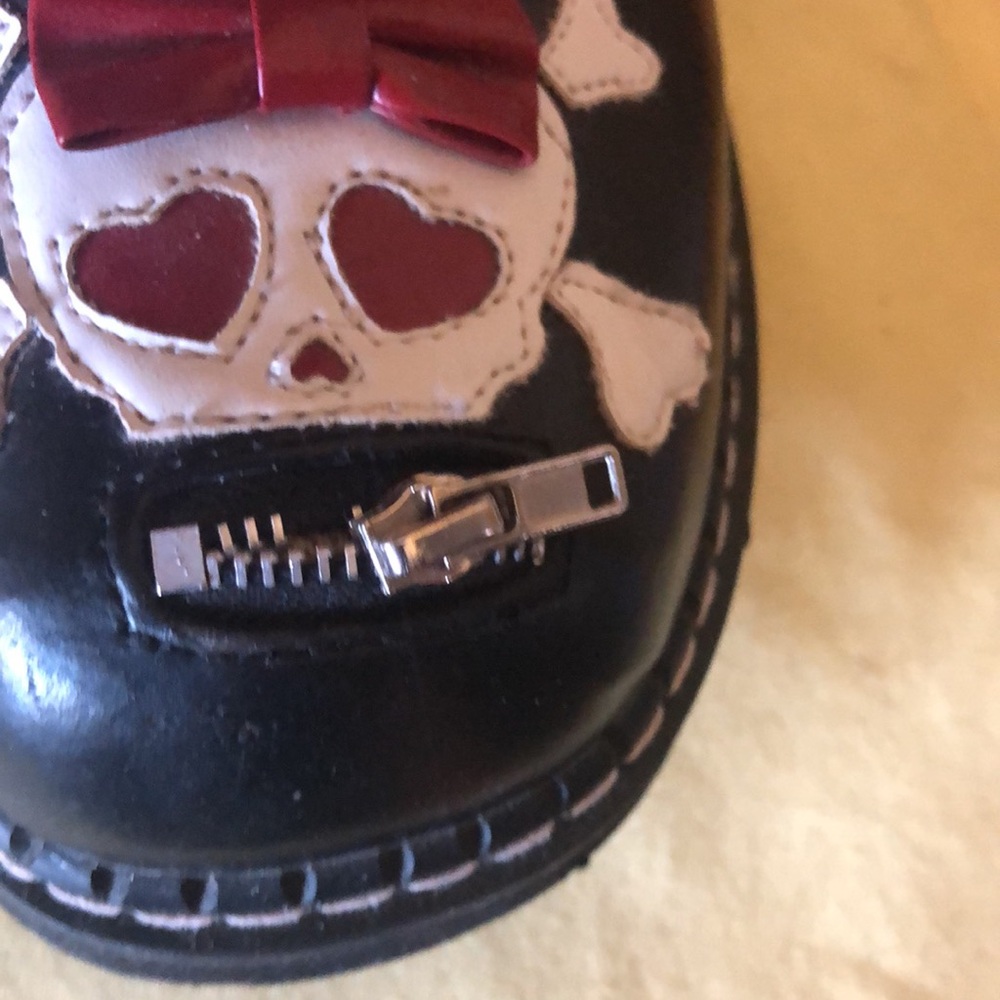 Rare Vintage Demonia Emily-221 Skull Platform Mary Janes - Picture 11 of 14